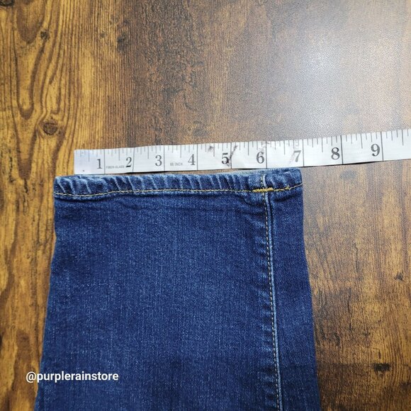 Slink Jeans 20 Curvy Straight High Rise Tummy Control Medium Dark Wash - Picture 12 of 14